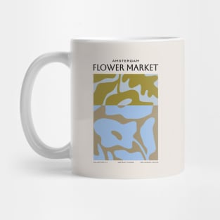 Flower Market Amsterdam Abstract Art Mug